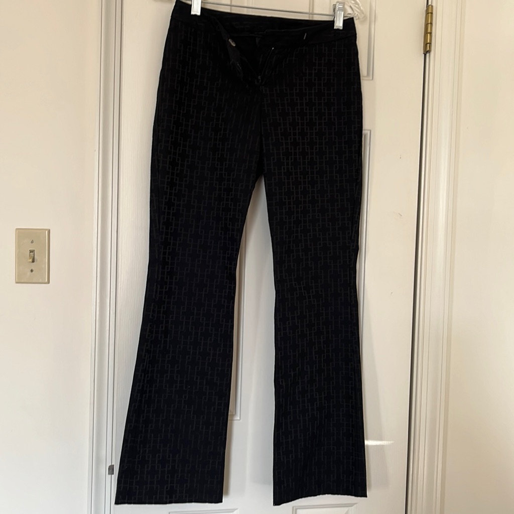 Inc Black Work Pant With Design
